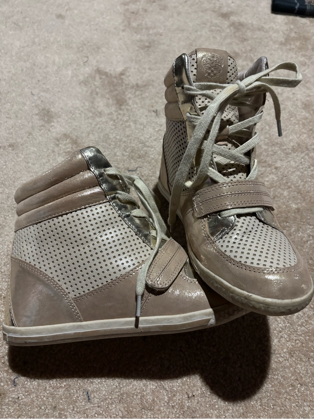 Vince Camuto- Gold Sneakers